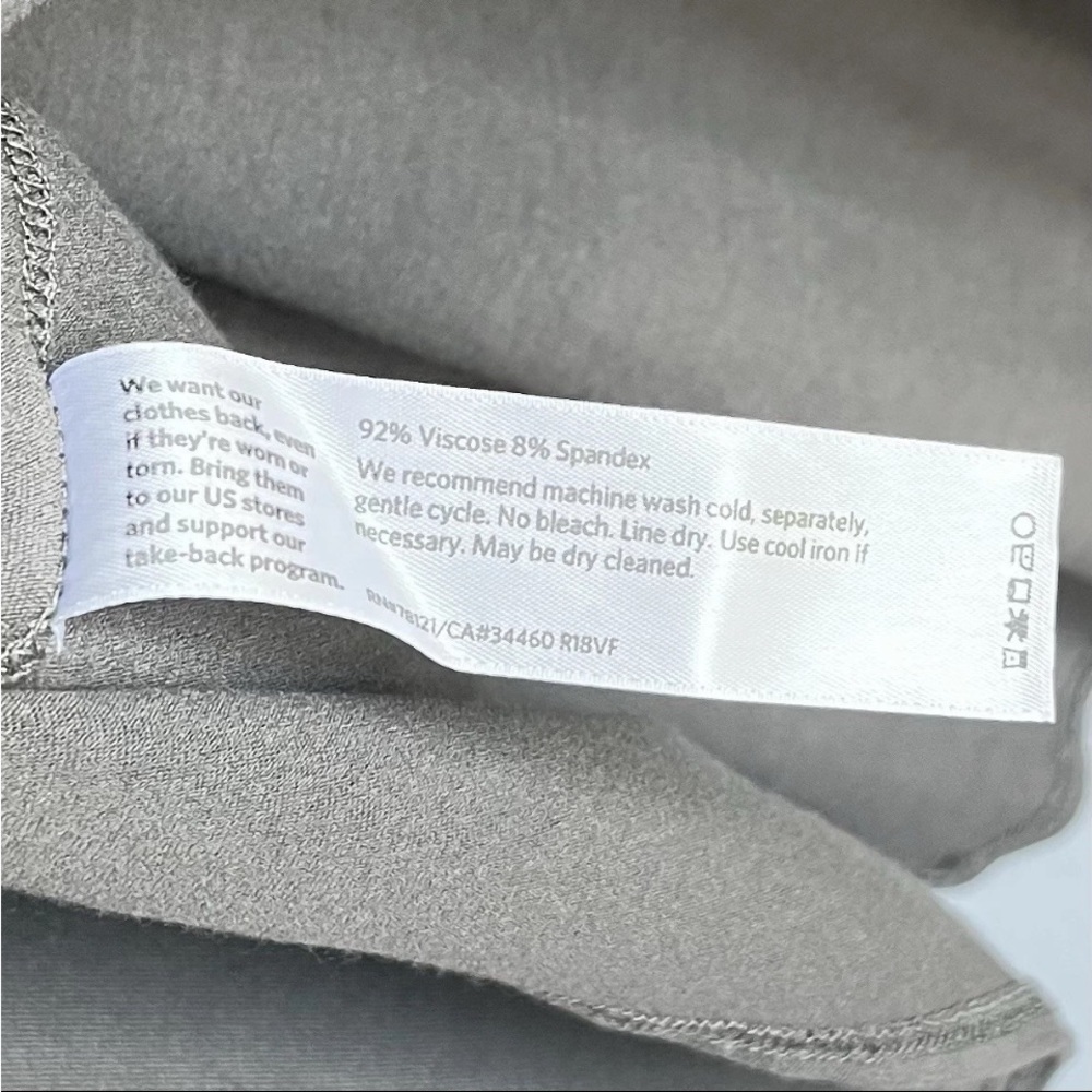 Eileen Fisher Dress Sz PP 2-4 Signature Jersey Gray Sleeveless Crew Neck Petite - Picture 9 of 11